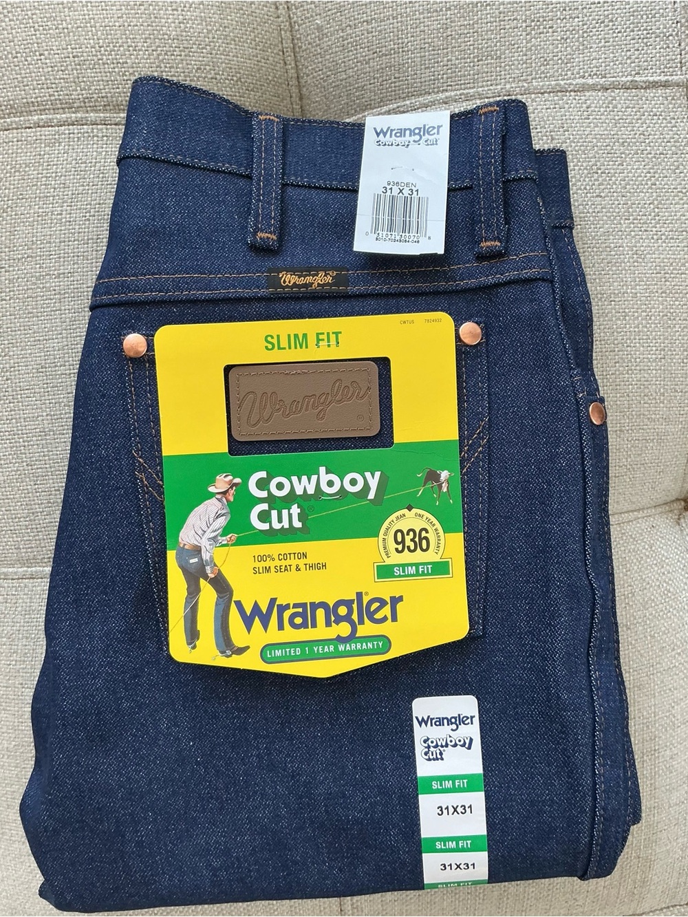 Wrangler Slim Fit Men’s Jeans - Dark Indigo
